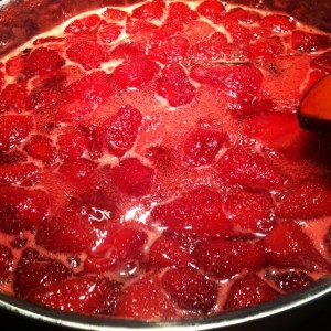 confiture de fraises cuisson