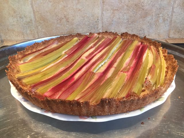 Tarte à la Rhubarbe Végétale et sans gluten