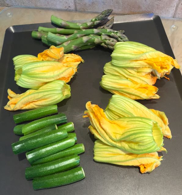 courgettes fleurs asperges - 1
