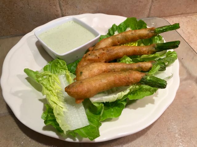 crispy asparagus fingers - 1