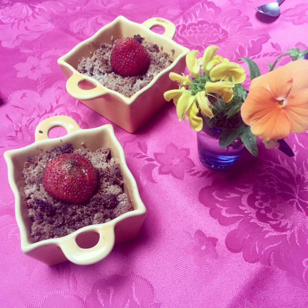 Crumble aux fraises