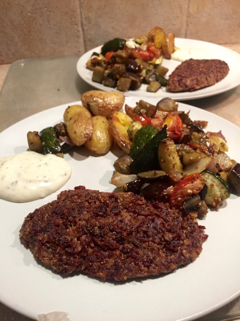 Galettes haricots rouge quinoa avant cuisson - 1