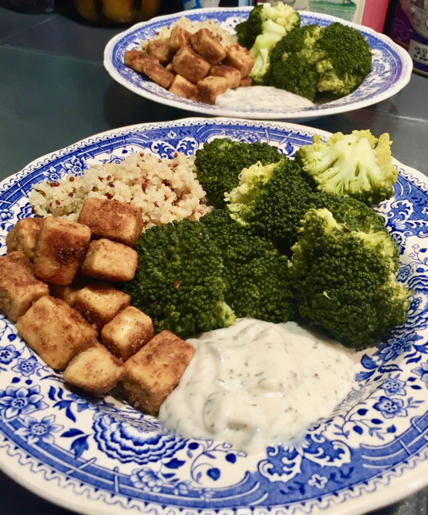 Tofu frit Cumin Coriandre