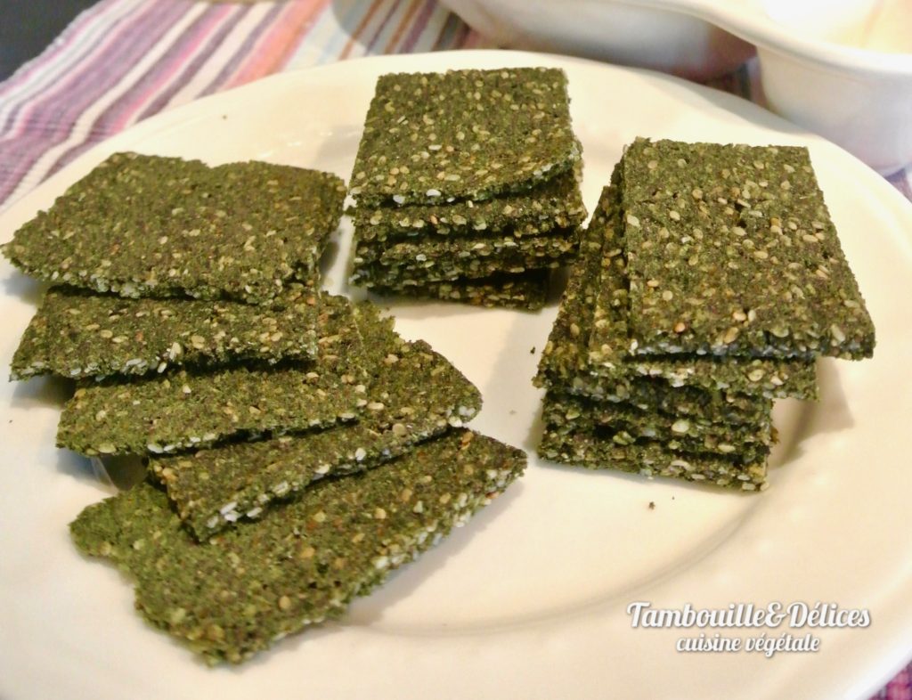 Crackers crus ultra vitaminés au chou Rave